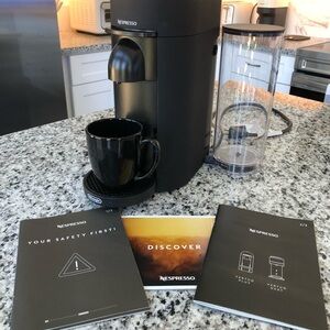 VERTUO NEXT MATTE BLACK NESPRESSO MACHINE.